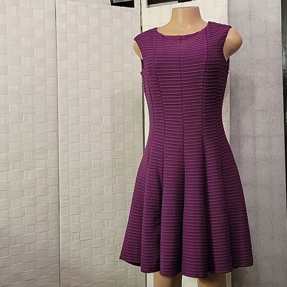 BRAND NEW GABBY SKYE SLEEVELESS ROUNDNECK LINE GOLD ZIP CLOSURE  DRESS - Picture 10 of 15